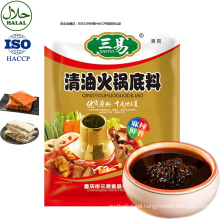 Wholesale High Quality Hotpot Seasoning Hot Pot Soup Base Clear Oil Spicy Hot Pot Condiment